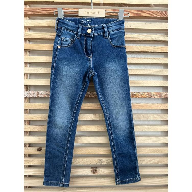 Pre-Loved Skinny Jeans von Minymo | Farbe: Dunkel-Denim | Grösse: 110
