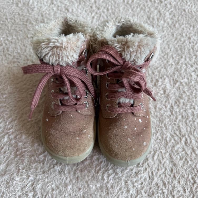 Pre Loved Gore-Tex Winterstiefel von Superfit I Altrosa mit Sternen I Gr. 24