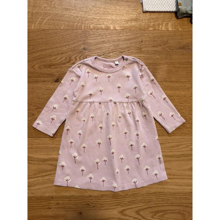 Pre-Loved Kleid von Sanetta | Rosa mit Print | Grösse: 74