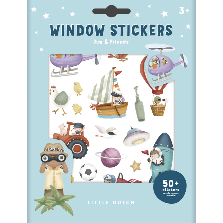 Fenstersticker – Jim & Friends I Little Dutch