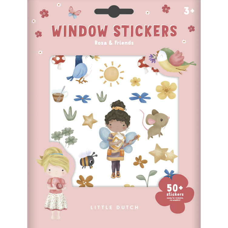 Fenstersticker – Rosa & Friends I Little Dutch