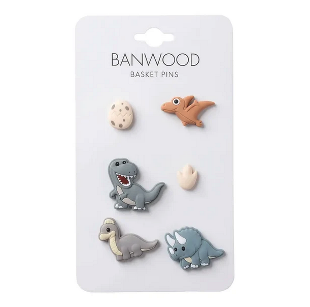 BANWOOD Pins für Körbe - Dinosaurier