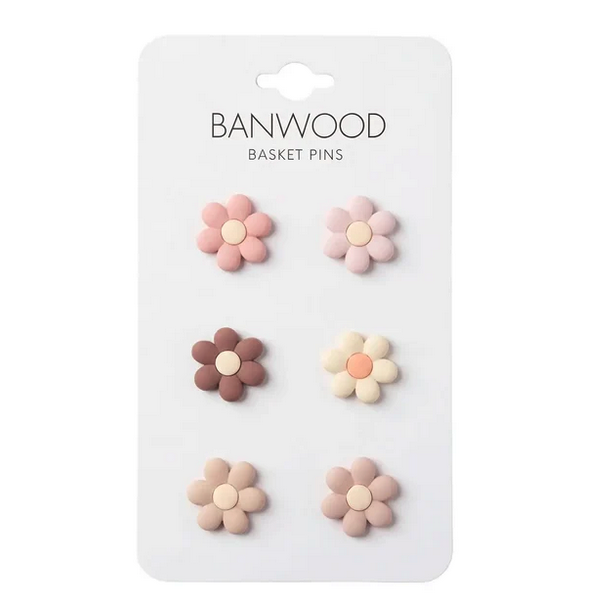 BANWOOD Pins für Körbe - Blumen