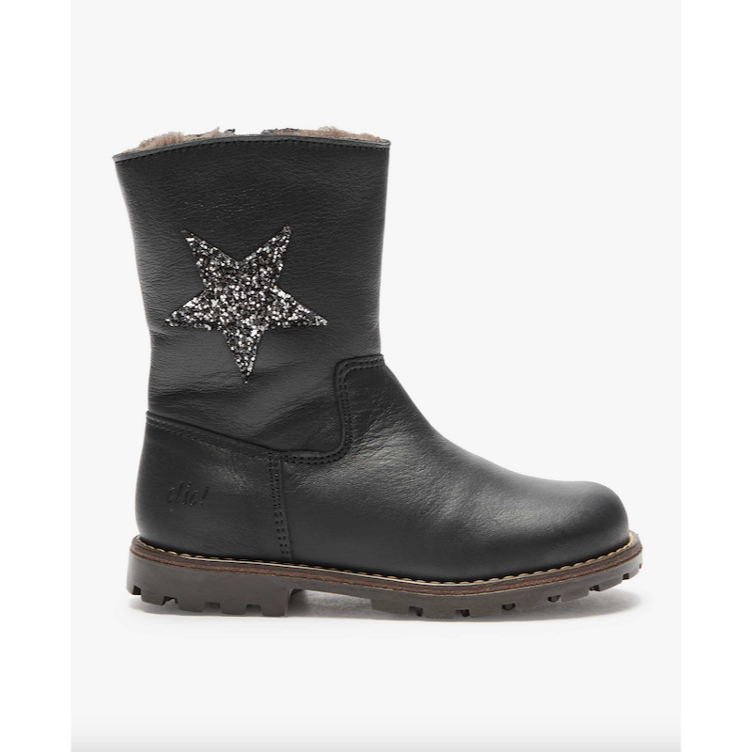 SALE I Wasserdichte Winterstiefel mit Lammfell `TEX` in Blau - CLIC