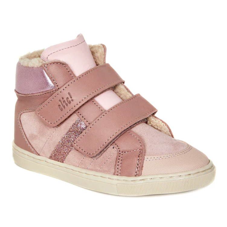 SALE I Lederschuhe mit Lammfell - CLIC