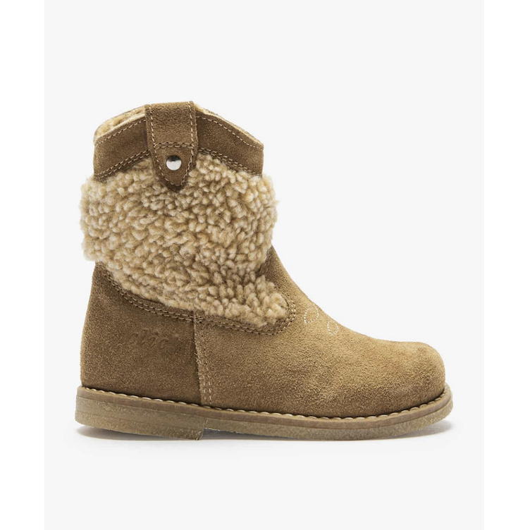 SALE I Leder-Cowboy-Boots in Camel - CLIC