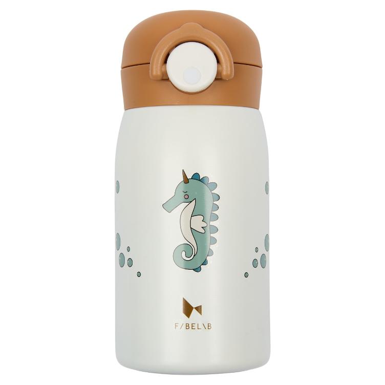 Fabelab Trinkflasche Small Seahorse (320ml) – Whisper White