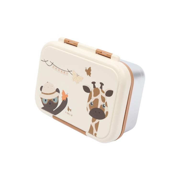 Fabelab Lunchbox Safari Jungle Bear – Whisper White