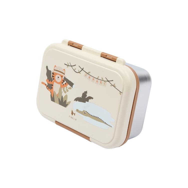 Fabelab Lunchbox Safari Jungle Tiger – Whisper White