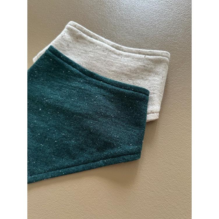 GUAPOO – 2er-Pack Fleece Bib Bandana | Creamy Silk Sprinkle (100 % Bio-Baumwolle)