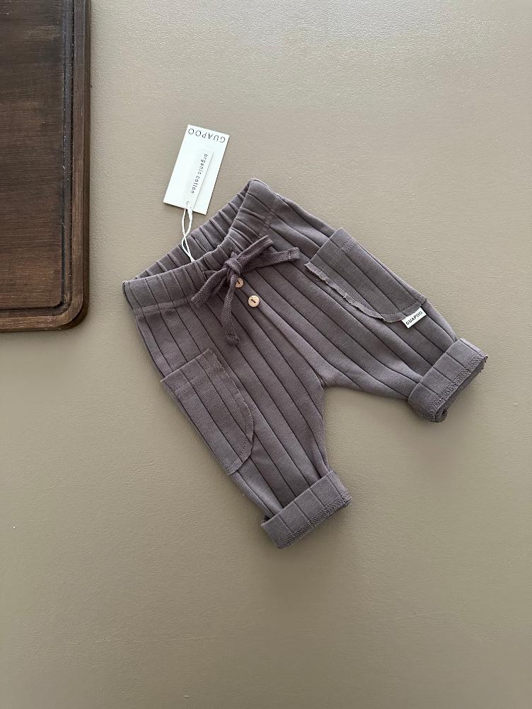 GUAPOO – Organic Rib Leggings Brown (100 % Bio-Baumwolle, GOTS) - 4