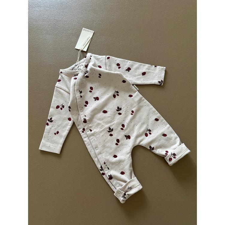 GUAPOO – Onesie Mini Raspberries (100 % Bio-Baumwolle, GOTS)