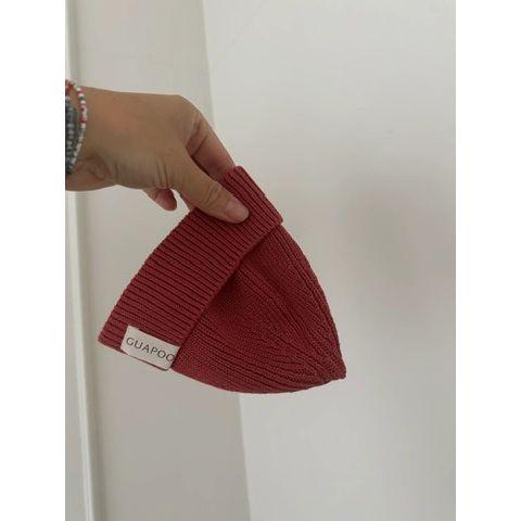 GUAPOO – Knit Beanie Berry (100 % Bio-Baumwolle, GOTS)