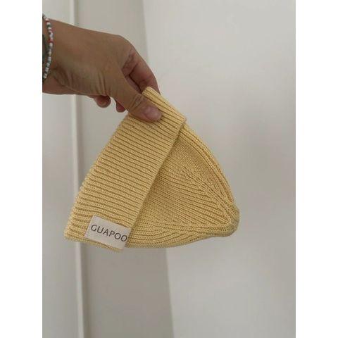 GUAPOO – Knit Beanie Buttercream (100 % Bio-Baumwolle, GOTS)