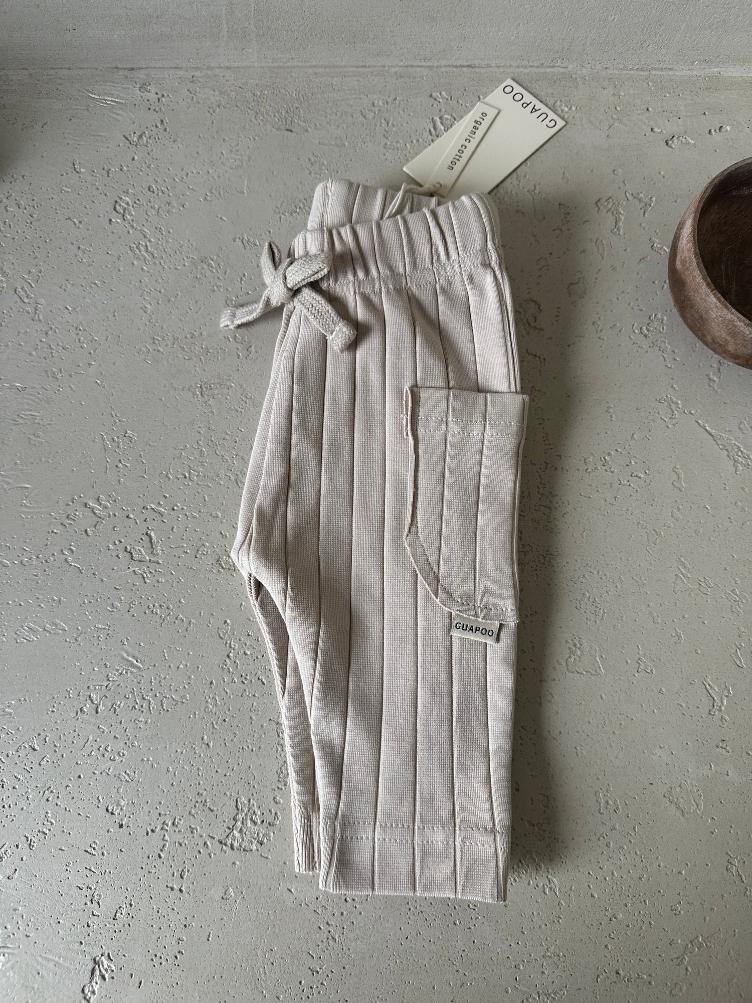 GUAPOO – Organic Rib Leggings Creamy Silk - 1