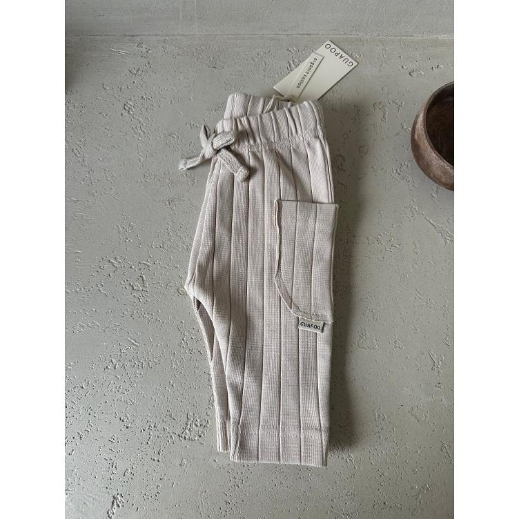 GUAPOO – Organic Rib Leggings Creamy Silk