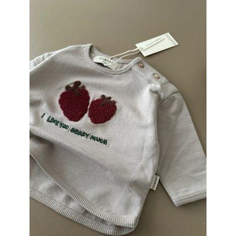 SALE I GUAPOO – Sweatshirt “I Love You Berry Much” (100 % Bio-Baumwolle, GOTS)