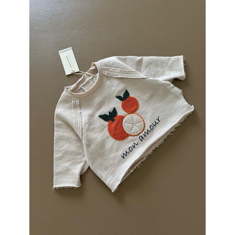 SALE I GUAPOO – Sweatshirt Clementine Mon Amour (100 % Bio-Baumwolle, GOTS)