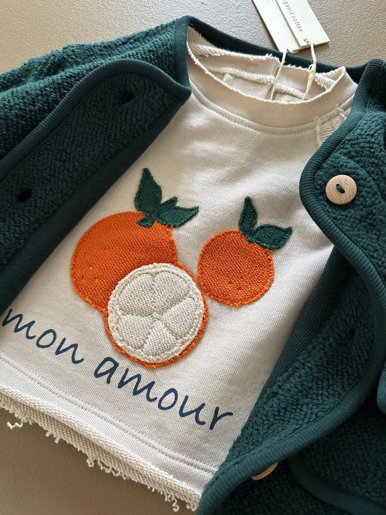 SALE I GUAPOO – Sweatshirt Clementine Mon Amour I Gr. 3-6M - 2