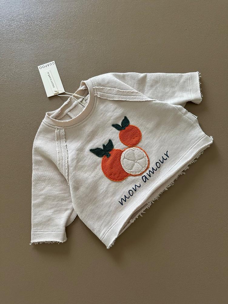 SALE I GUAPOO – Sweatshirt Clementine Mon Amour I Gr. 3-6M - 1