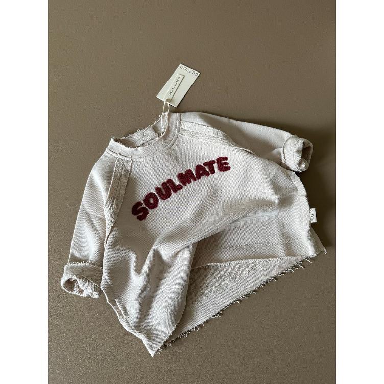 SALE I GUAPOO – Raglan Sweatshirt “Soulmate” | Creamy Silk (100 % Bio-Baumwolle, GOTS)