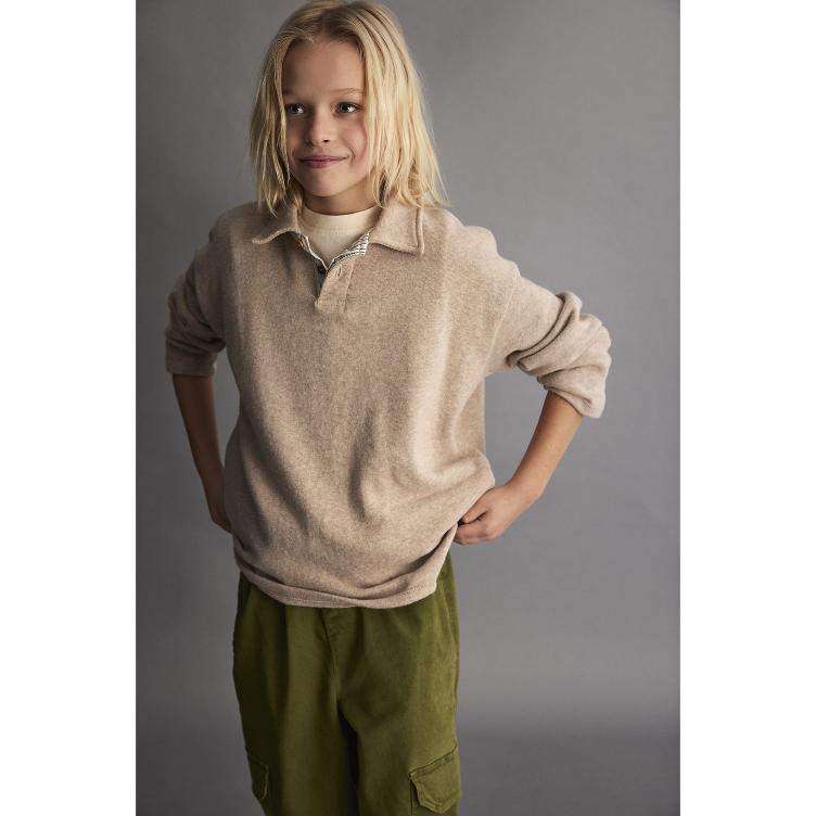 SALE I Soft knit polo sweater `My Little COZMO` I Gr. 116