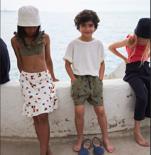 Organic double-face shorts `My Little COZMO` I Letzte Gr. 116 - 7