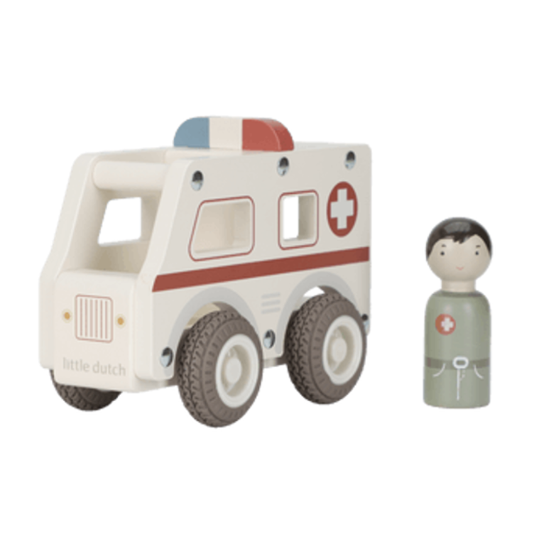 Little Dutch – Holz-Krankenwagen FSC