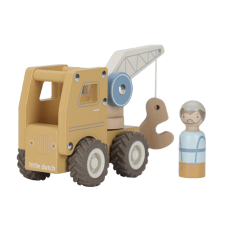 Little Dutch – Holz-Kranwagen FSC