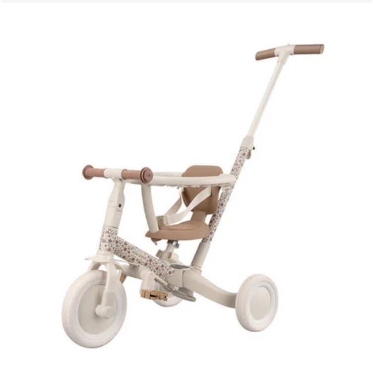 LITTLE DUTCH – Dreirad 4-in-1 Sunny Flower mit Schiebestange