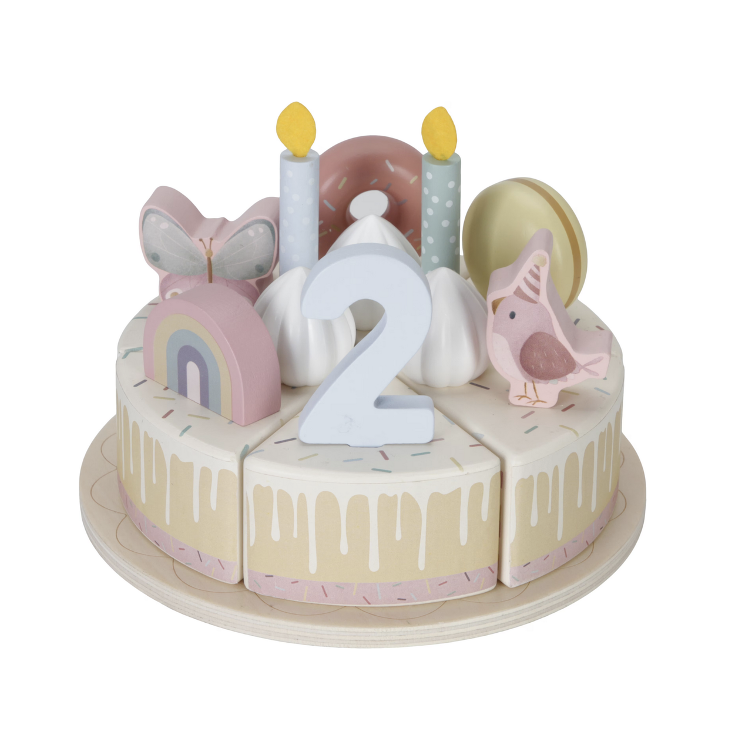 LITTLE DUTCH – Holz Geburtstagstorte XL Pink