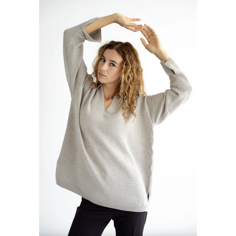 Leichter Strickpullover aus 100% Baumwolle | Santabarbara The Label