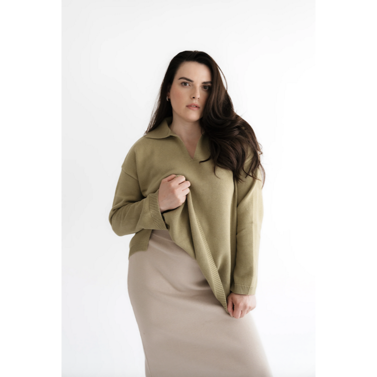 Leichter Strickpullover aus 100% Baumwolle | Santabarbara The Label