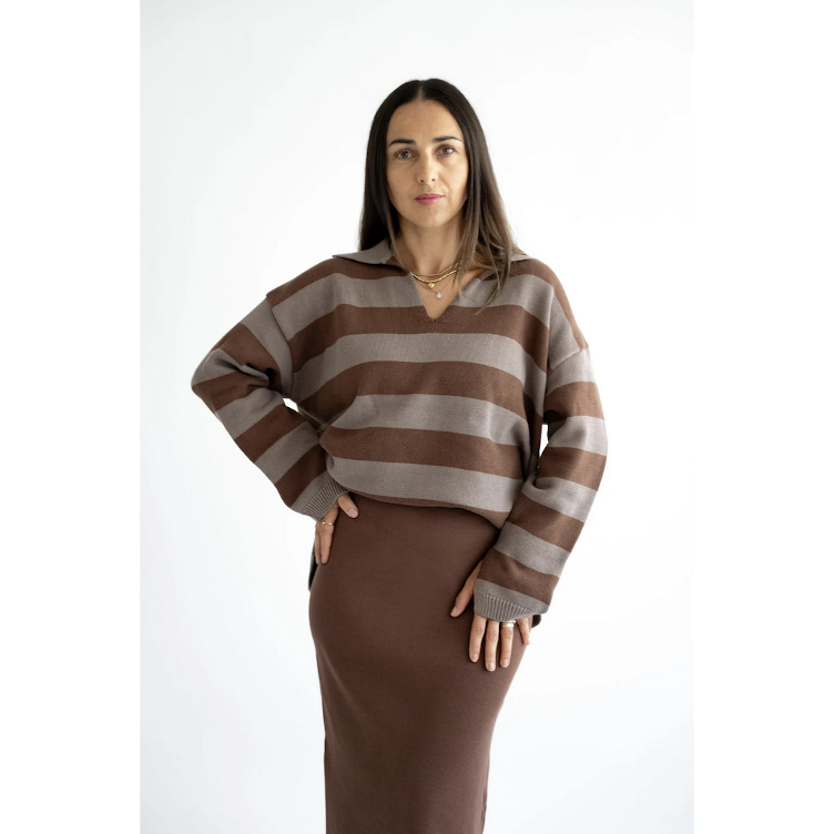 SALR I Santabarbara The Label – Leichter Strickpullover aus 100 % Baumwolle