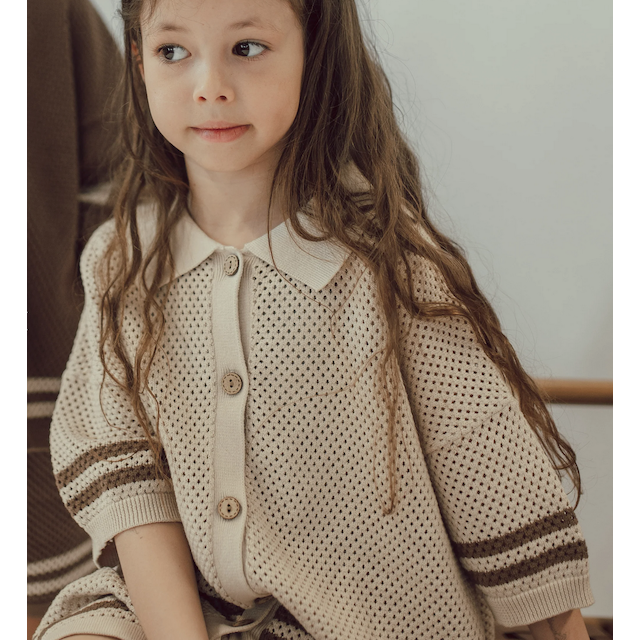 Crochet Shirt Kids - Sand - Lik&Ley - 0