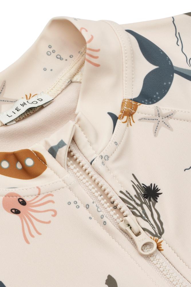 Max Printed Shortsleeve Swim Jumpsuit – Sea Creature / Sandy LIEWOOD - 2