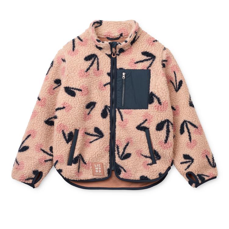 LIEWOOD Nolan Pile Jacke – Mega Cherry Heart / Rosey