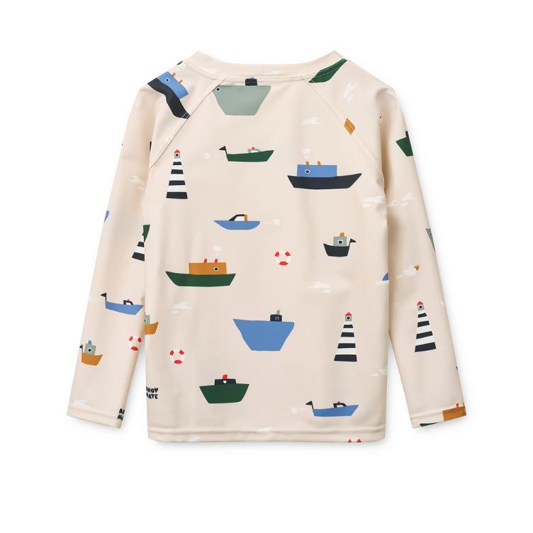 Noah Printed Longsleeve Swim Tee – Sea Creature / Sandy LIEWOOD - 0