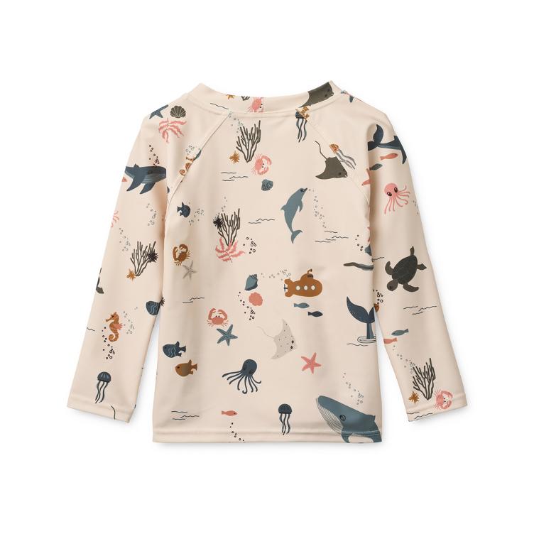 Noah Printed Longsleeve Swim Tee – Sea Creature / Sandy LIEWOOD - 0
