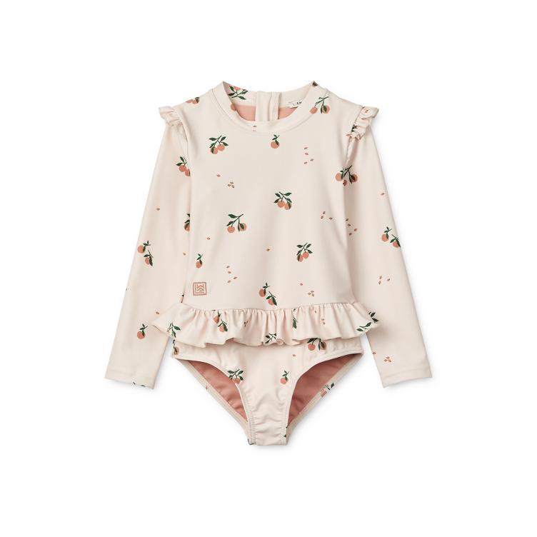 Sille Printed Swimsuit – Peach / Sea Shell LIEWOOD