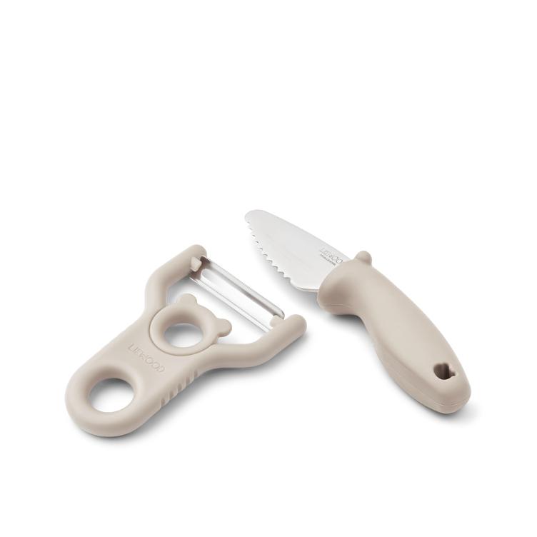 LIEWOOD Pertense Schäler & Messer Set – Sandy