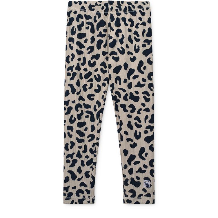 LIEWOOD Marien Printed Rib Leggings – Leo / Mist