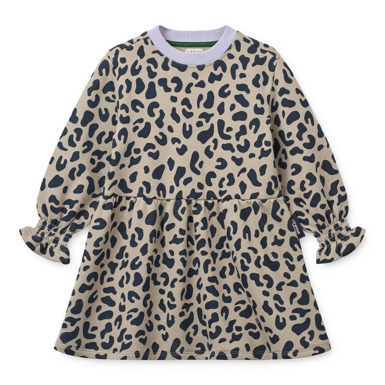 LIEWOOD Lia Sweatshirt Kleid – Leo / Mist