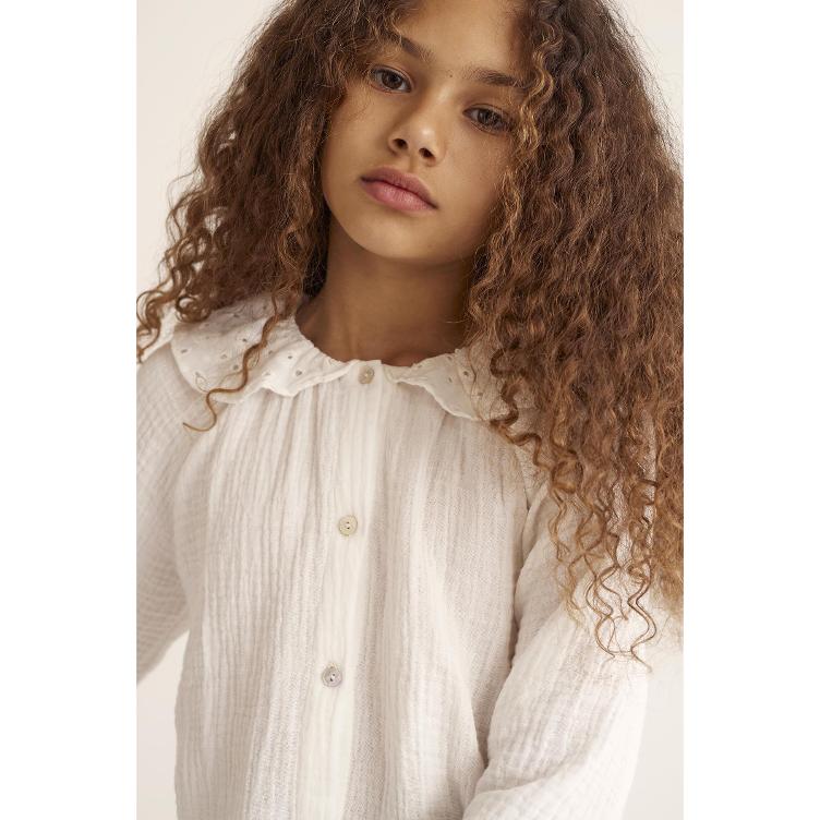 SALE I Bluse aus flauschiger Muselin Stoff -COZMO