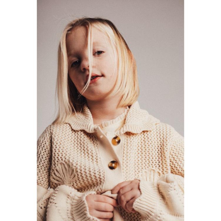 Strickcardigan `Creme-Oat` - BAJE Studio