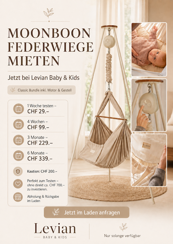 Moonboon Federwiege mieten | Classic Bundle inkl. Motor & Gestell