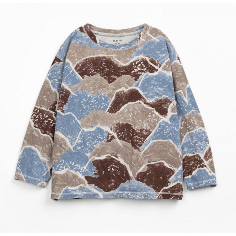 Langarmshirt aus Bio- und Recycling-Baumwolle - PLAY UP