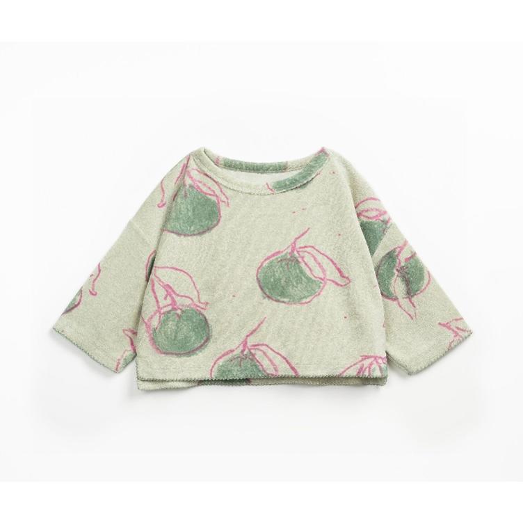 SALE I Bedruckter Plüsch-Pullover - PLAY UP