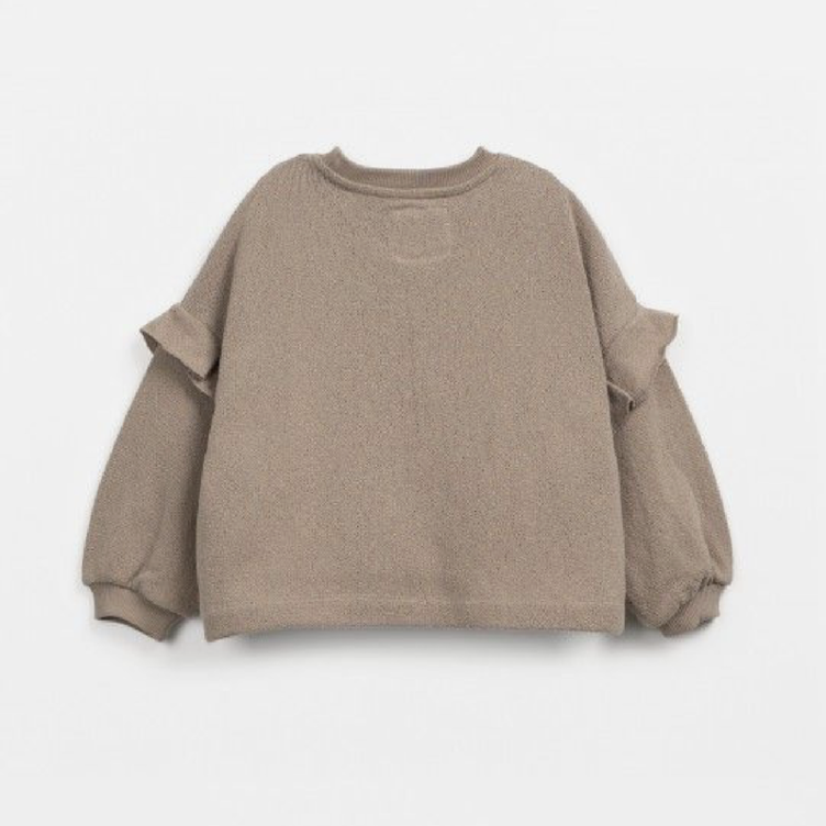 SALE I Sweatpullover aus Regenerativer Baumwolle mit Rüschen - PLAY UP