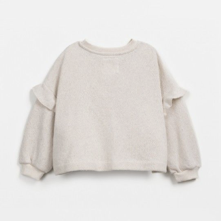 SALE I Sweatpullover aus Regenerativer Baumwolle mit Rüschen - PLAY UP